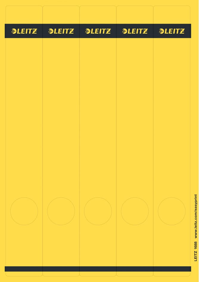 Leitz Ordnerrücken-Etikett, 39 X 285 Mm, Lang, Schmal, Grün