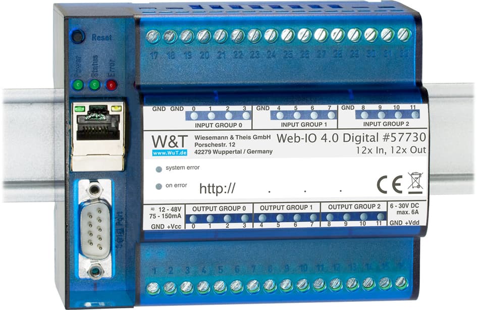 W&T Web-Io 4.0 Digital, 12x Input, 12x Output