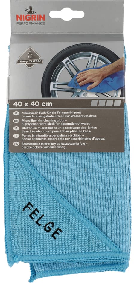 Nigrin Performance Microfasertuch, Für Felgen