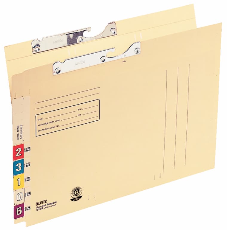 Leitz Pendelmappe Orgacolor, A4, Seitlich Offen, Chamois