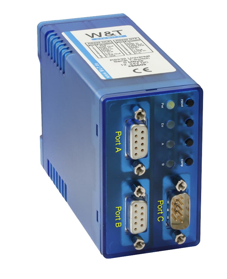 W&T Serieller Switch, 2-Fach, Für 2 Rechner Auf