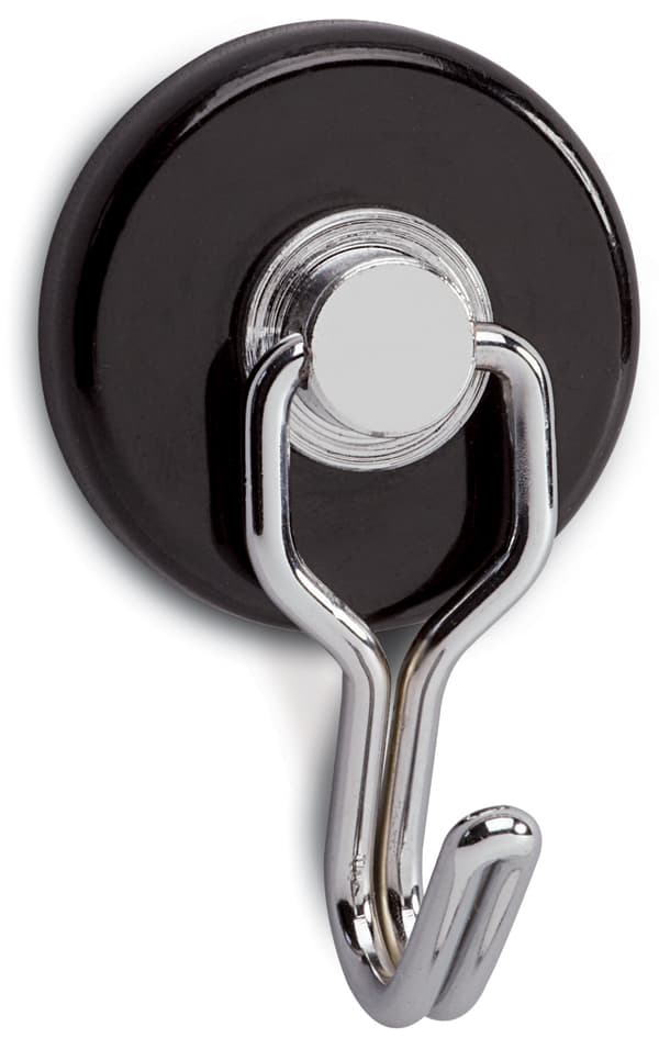 Maul Magnet Mit Karussell-Haken, Durchmesser: 35 Mm, Schwarz