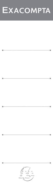 Exacompta Ordnerrücken-Etiketten, 48 X 185 Mm, Weiß