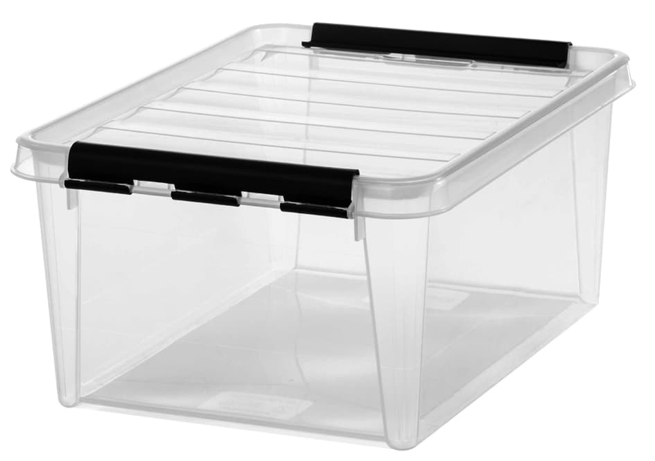 Smartstore Aufbewahrungsbox Classic 14 L, Clips: Schwarz