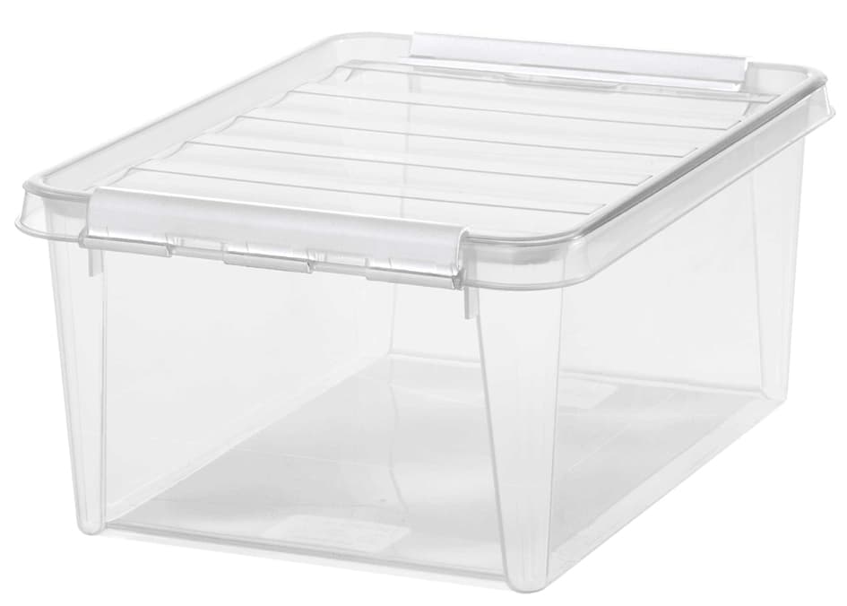 Smartstore Aufbewahrungsbox Classic 14 L, Clips: Weiß