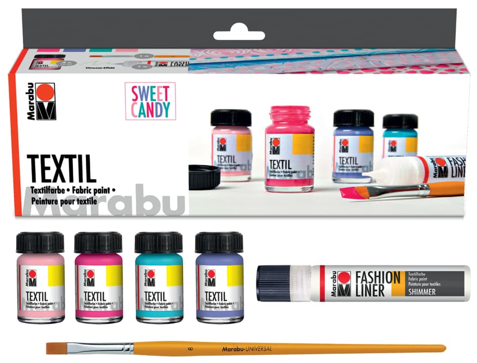Marabu Textilfarbe , Textil, , Set Sweet Candy