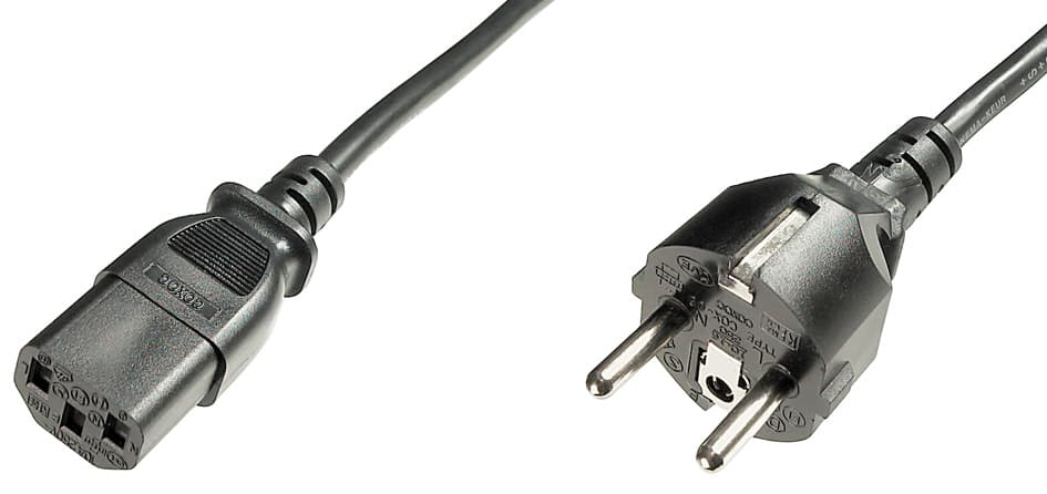 Digitus Schutzkontakt Stromkabel, 1,2 M