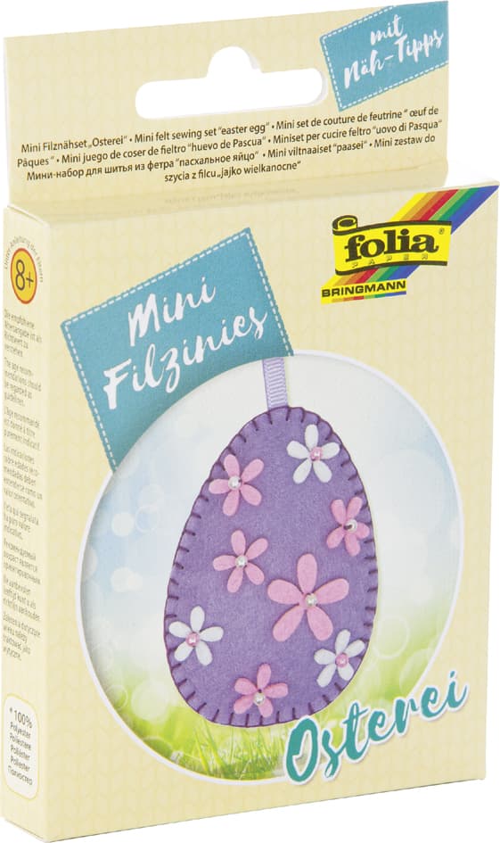 Folia Mini Filz-Nähset , Filzinies, , 22-Teilig, Osterei