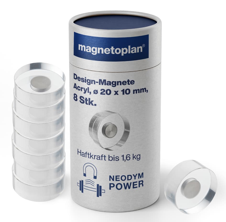 Magnetoplan Neodym-Magnete Design, Durchmesser: 25 Mm