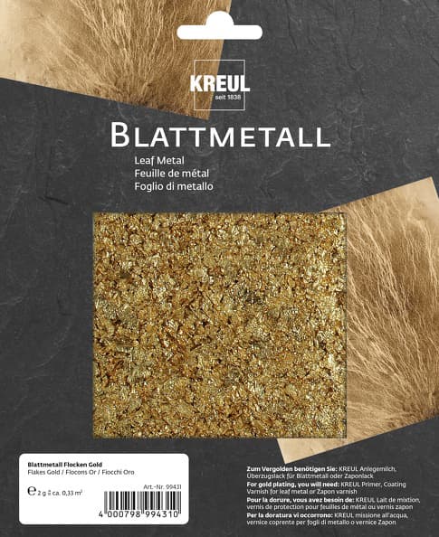Kreul Blattmetall-Flocken, Gold