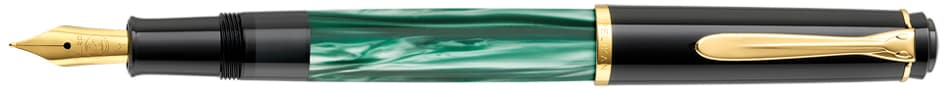 Pelikan Füllhalter M 200, Grün Marmoriert, Federbreite: B
