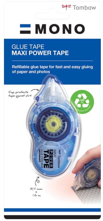 Tombow Kleberoller , Maxi Power Tape, , 8,4 Mm X 16 M