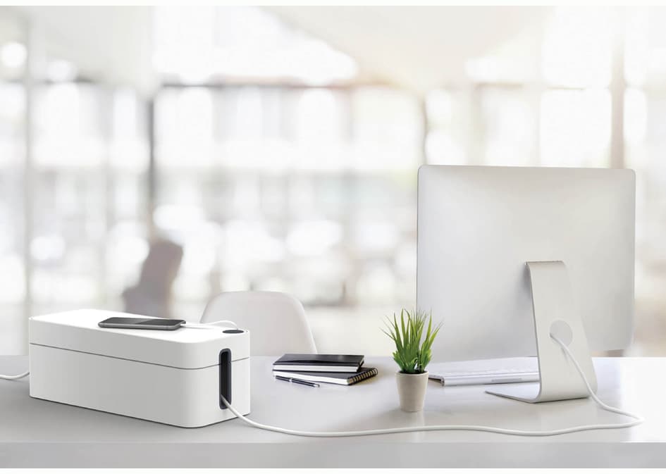 Durable Kabelbox Cavoline Box L, Aus Kunststoff, Grau