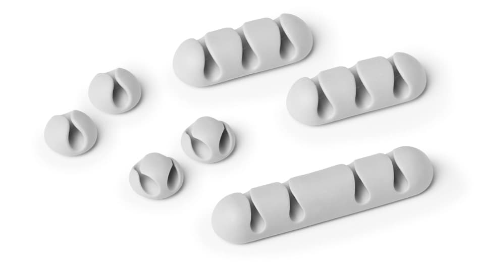 Durable Kabel-Clip Cavoline Clip Mix, Grau, Im Set