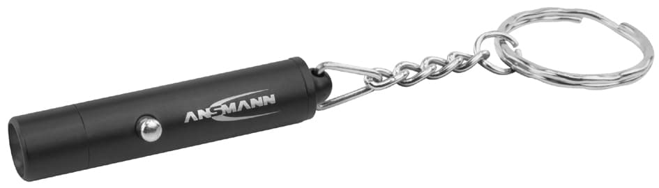 Ansmann Schlüsselleuchte Mini Keychain Light, Schwarz