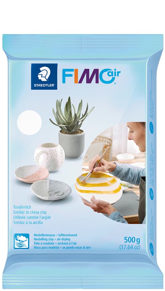 Fimo Air Modelliermasse, Lufthärtend, Weiß, 500 G