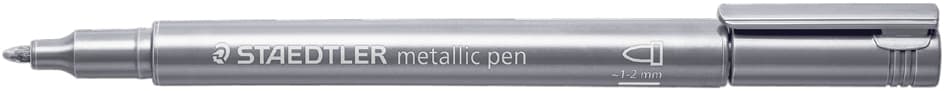 Staedtler Permanent-Marker Metallic, Rundspitze, Silber