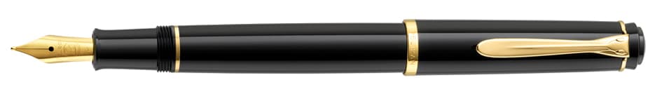 Pelikan Füllhalter P 200, Schwarz, Federbreite: M
