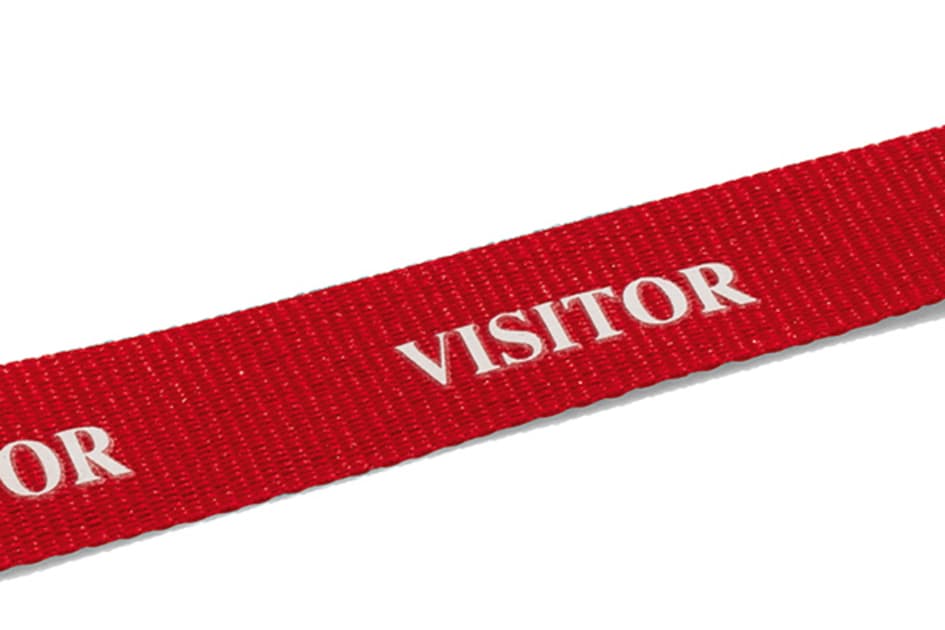 Durable Textilband 20 Visitor, Länge: 440 Mm, Rot