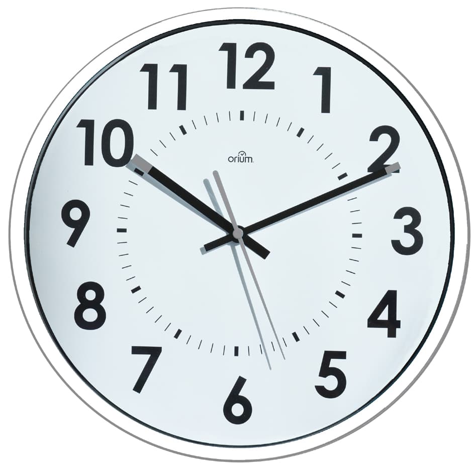 Cep Orium Wanduhr, Quarzuhr, Lautlos, Weiß