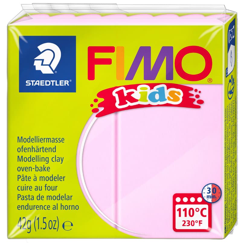 Fimo Kids Modelliermasse, Ofenhärtend, Rosa, 42 G