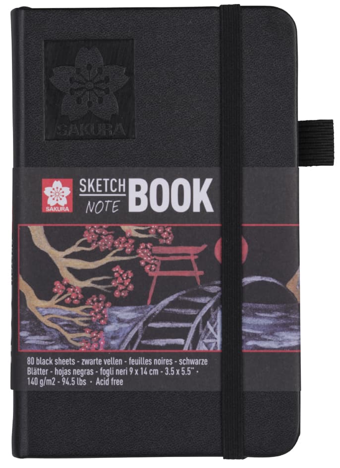 Sakura Skizzenbuch/Notizbuch, 130 X 210 Mm, Schwarz