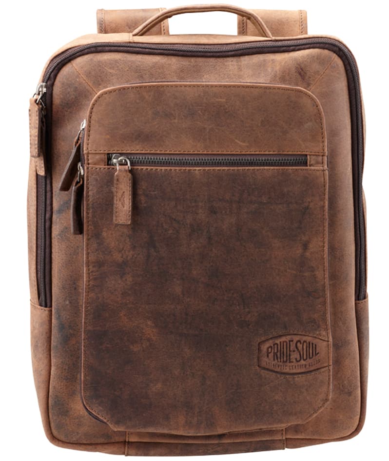 Pride&Soul Rucksack , Jester, , Mit Laptopfach, Echtleder