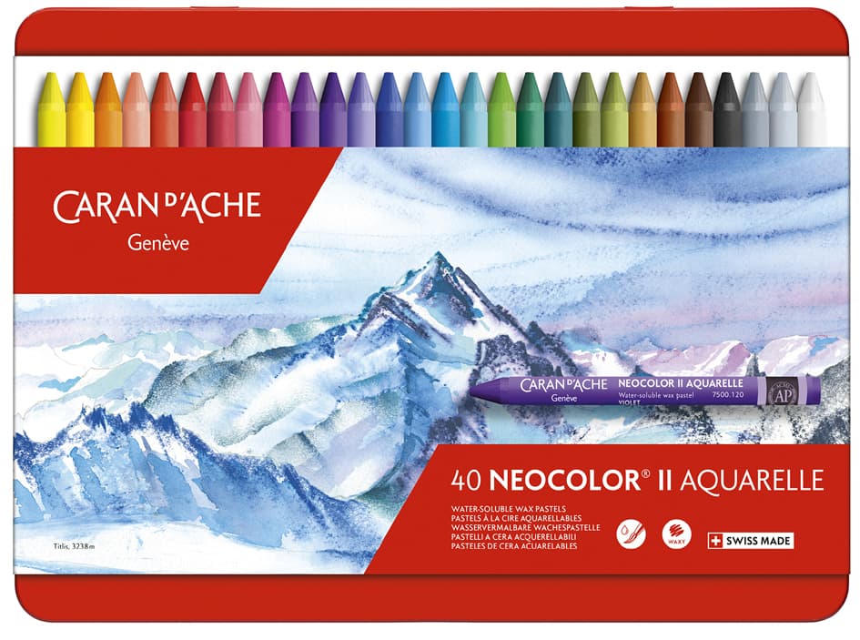 Caran D, Ache Aquarell-Wachsmalstift Neocolor Ii, 40er Etui