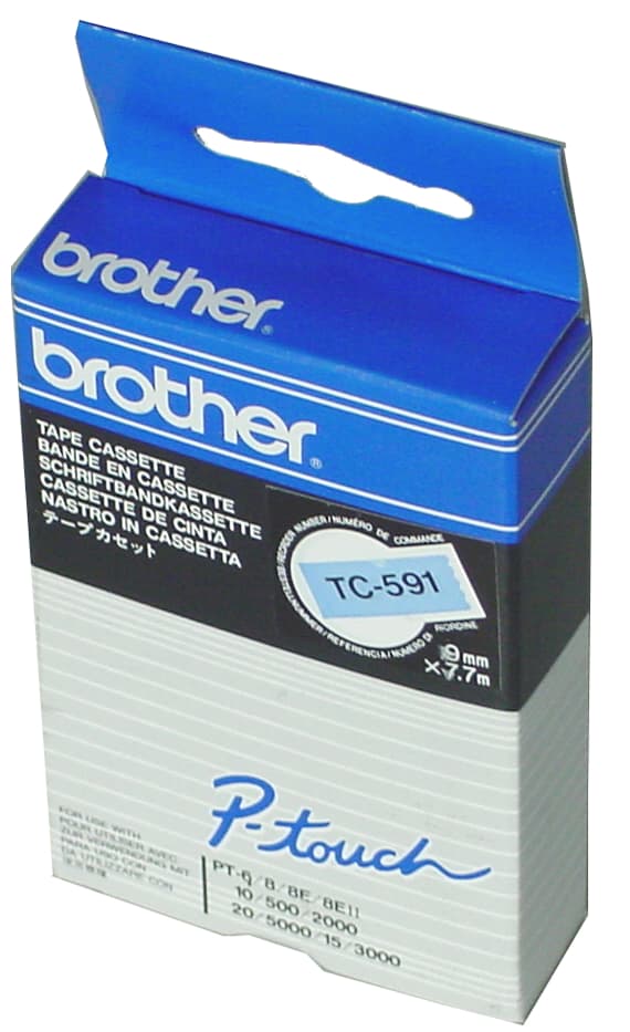 Brother Tc-Tape Tc-201 Schriftbandkassette, Bandbreite: 12mm