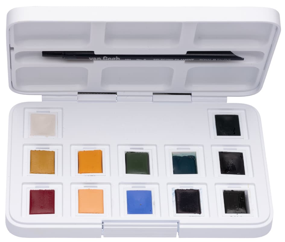 Royal Talens Aquarellkasten Van Gogh, 12er, Gedeckte Farben
