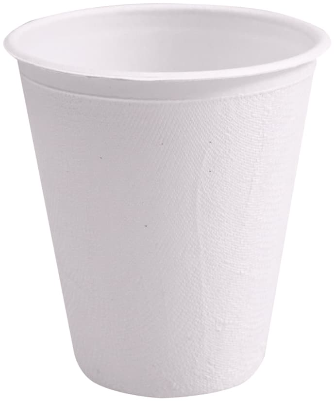 Nature Star Zuckerrohr-Trinkbecher, 0,2 L, Weiß