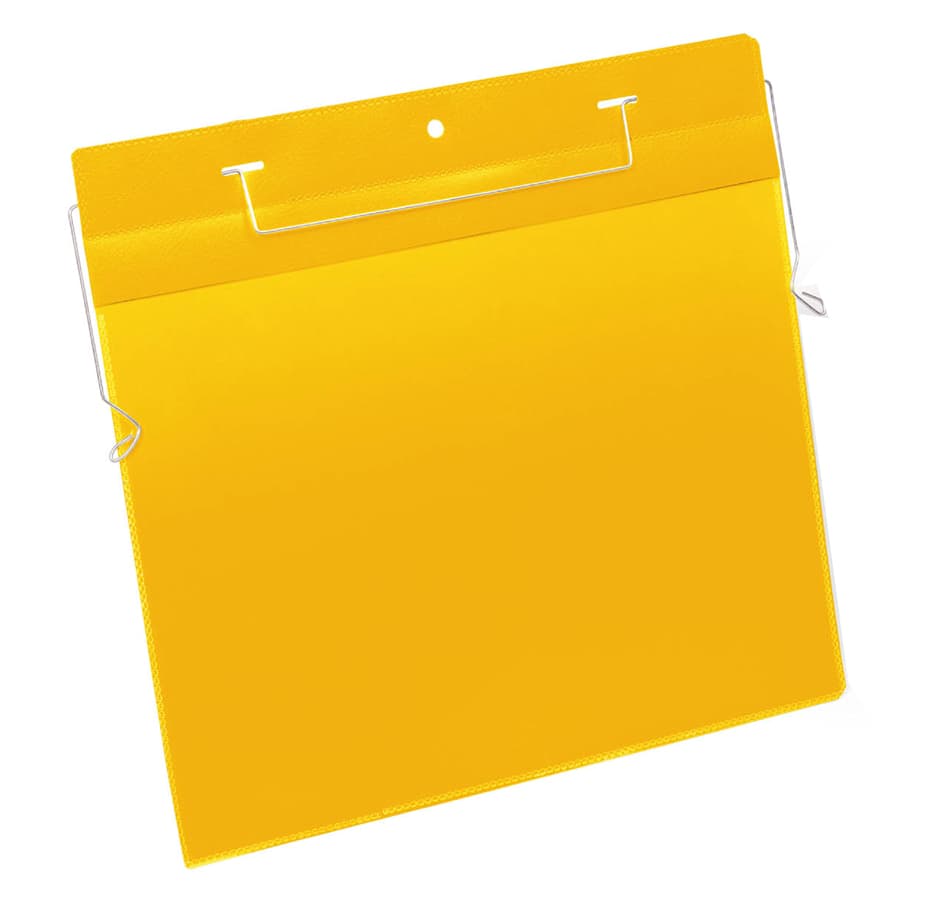 Durable Drahtbügeltasche, Din A4 Quer, Gelb