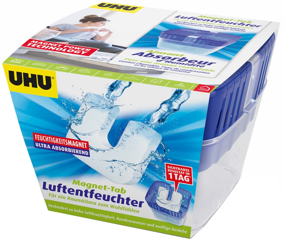 Uhu Luftentfeuchter Feuchtigkeits-Magnet, 450 G