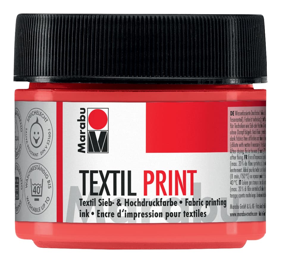 Marabu Textilfarbe , Textil Print, , Titanweiß, 100 Ml