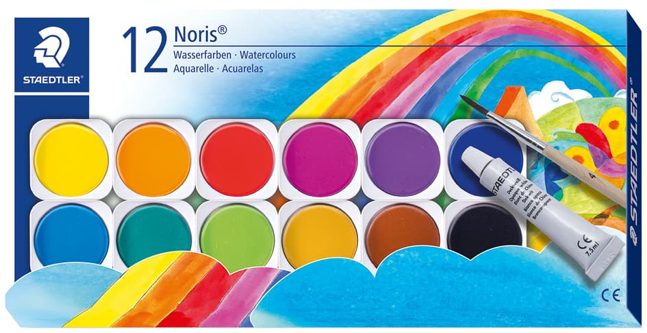 Staedtler Deckfarbkasten Noris, 12 Farben