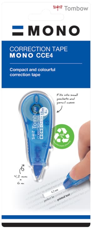 Tombow Korrekturroller , Mono Ct-Cce4, , 4,2 Mm X 6 M, Grün