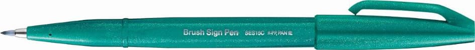 Pentelarts Faserschreiber Brush Sign Pen Ses15, Türkis