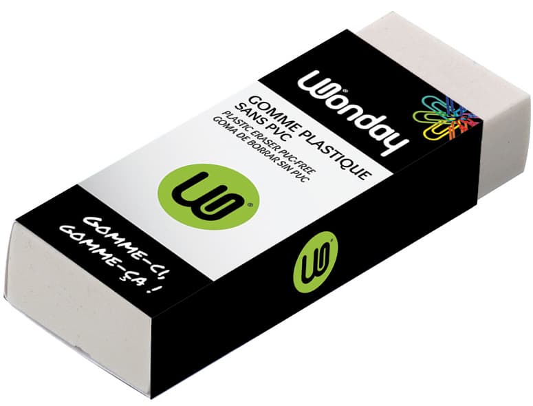 Wonday Kunststoff-Radierer, (B)60 X (T)21 X (H)11 Mm