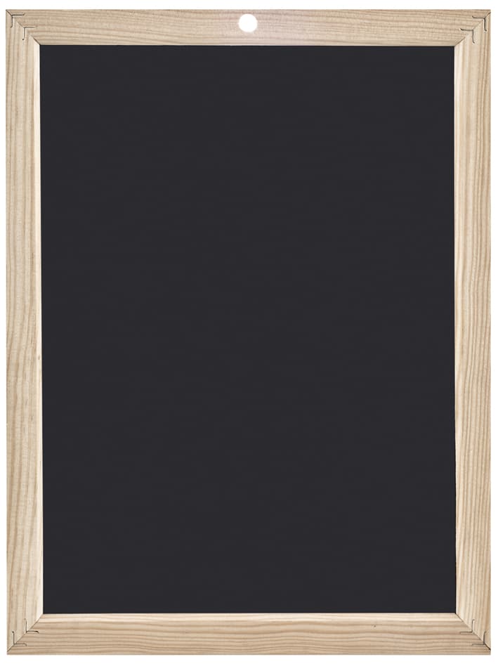 Wonday Schreibtafel, Blanko, (B)400 X (H)600 Mm, Schwarz