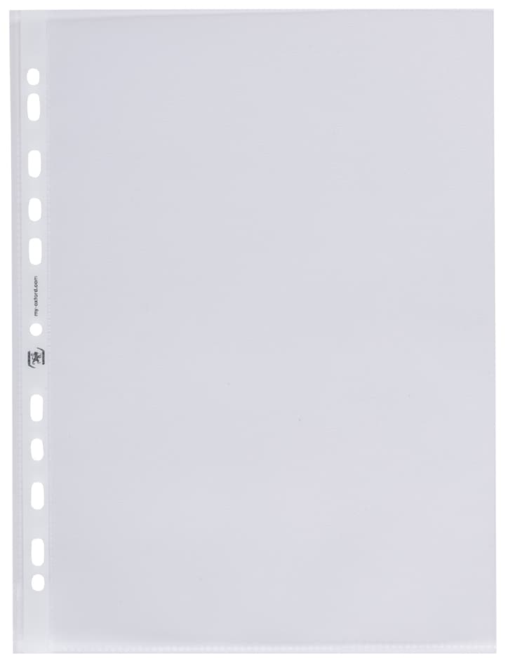 Oxford Prospekthülle Premium, Din A4, Pp, 0,11 Mm, Glasklar