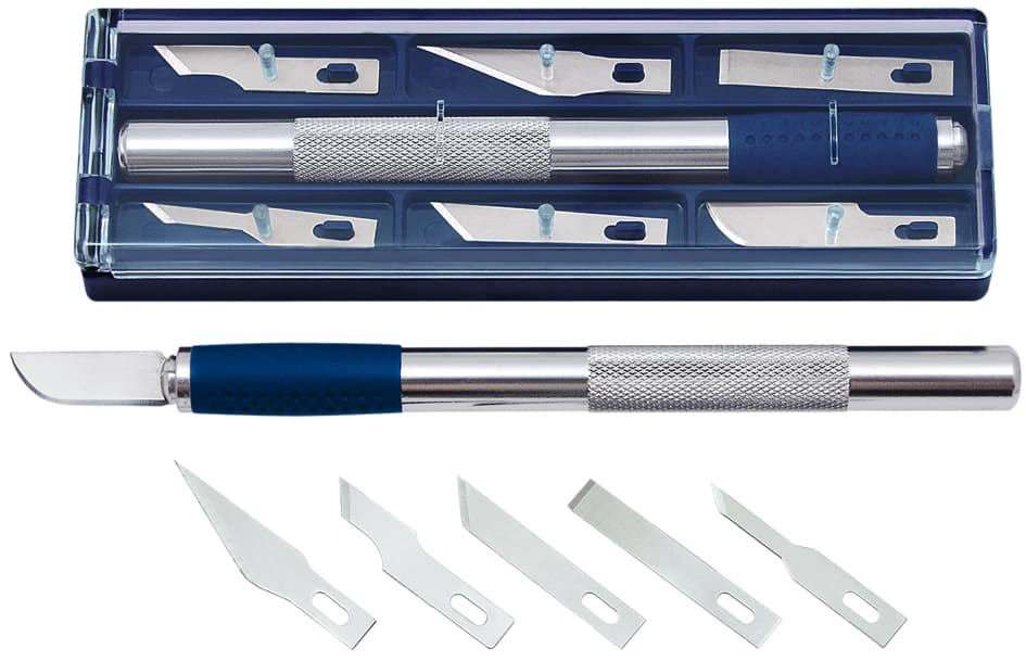 Wedo Hobbymesser, Länge: 150 Mm, Inkl. 6 Ersatzklingen
