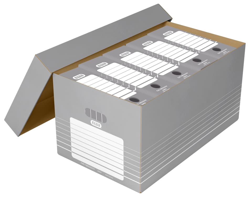 Elba Tric Archiv- Und Transportbox Für A4, Grau/Weiß