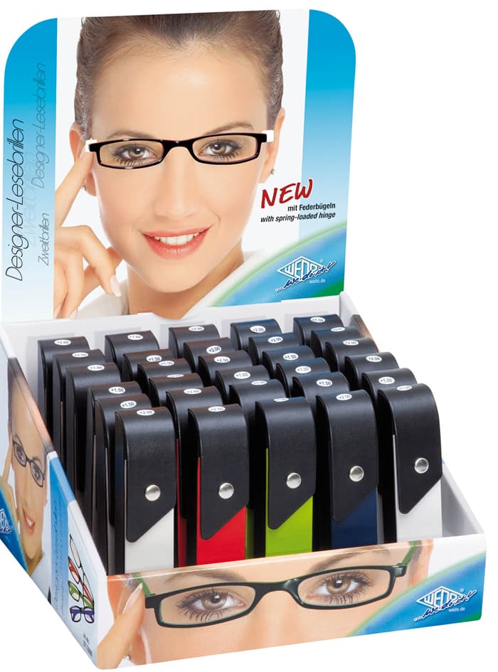 Wedo Lesebrille, Mit Federbügel, 30er Display, Sortiert
