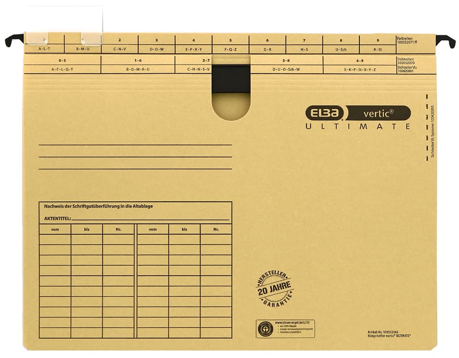 Elba Hängehefter Vertic Ultimate, Bz-Hefter, A4