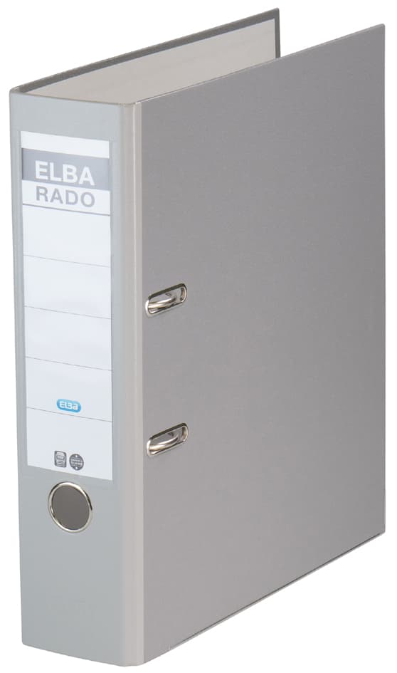 Elba Ordner Rado Brillant, Rückenbreite: 80 Mm, Grau