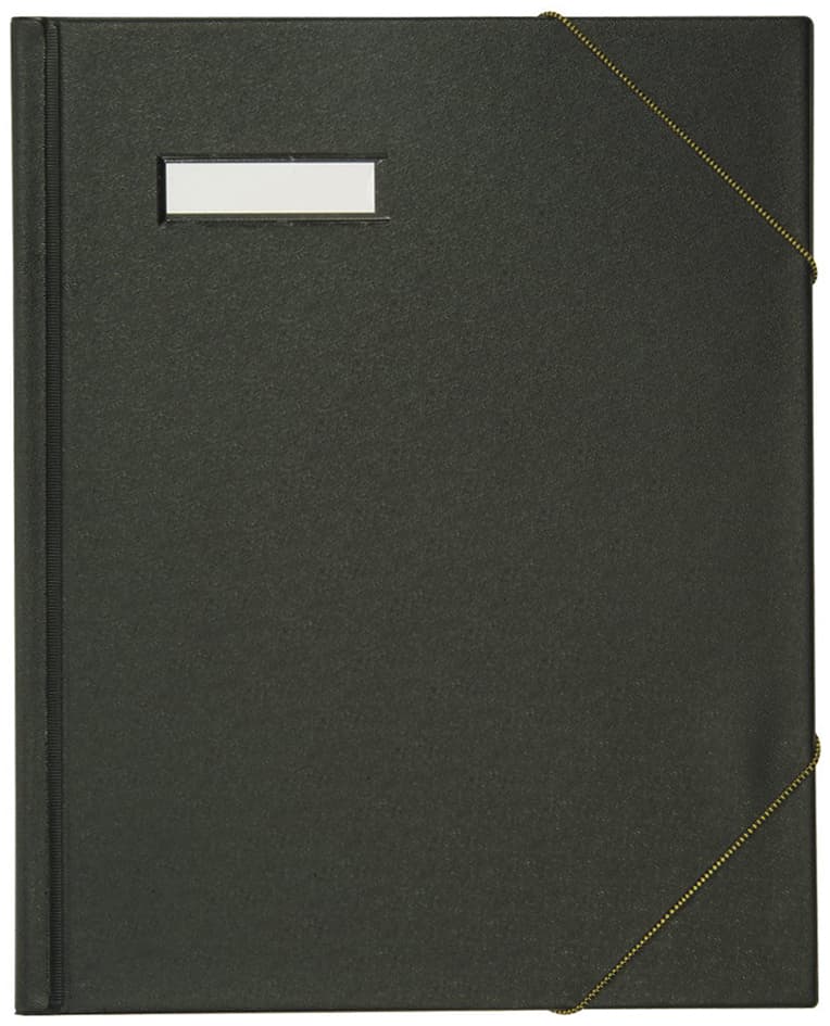 Elba Umlaufmappe A4 Aus Pvc, Mit Eckspannergummi, Schwarz