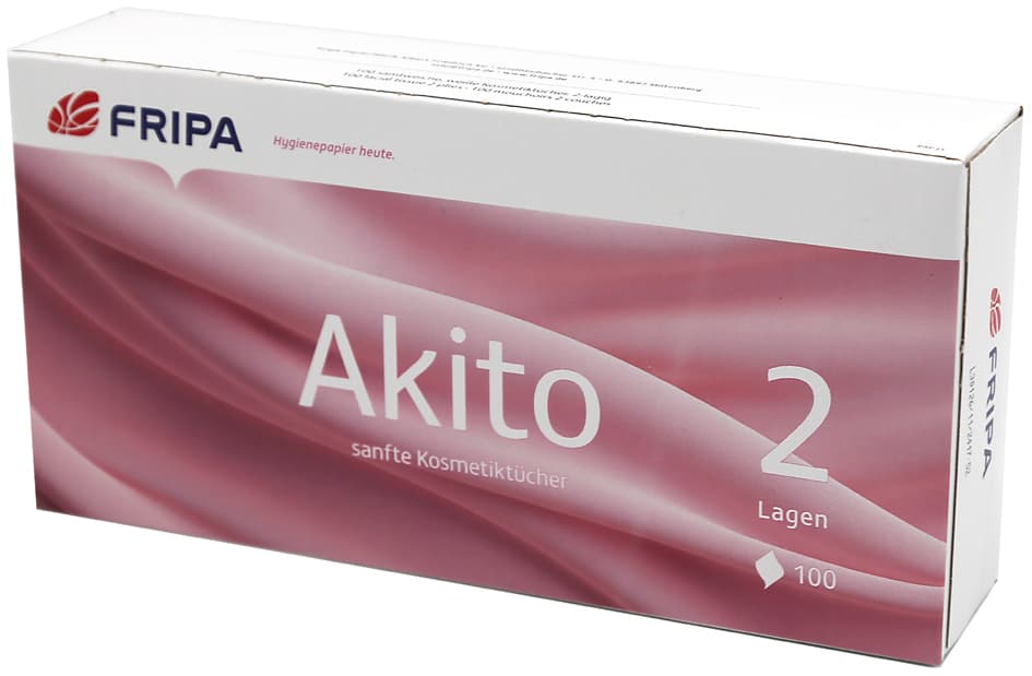 Fripa Kosmetiktücher Akito, 2-Lagig, Hochweiß