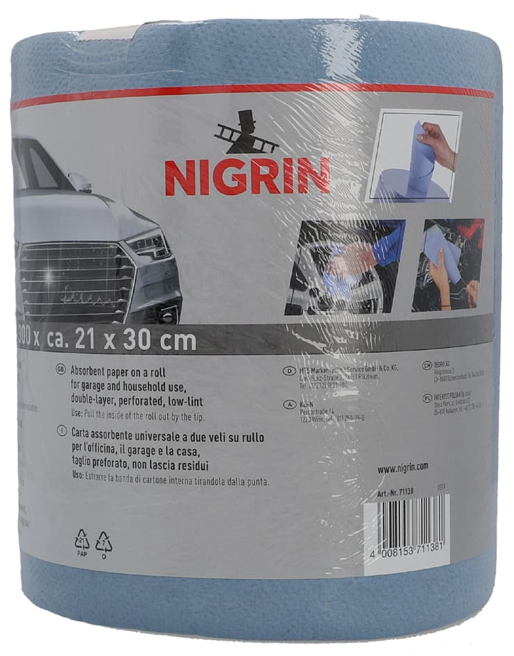 Nigrin Putzrolle, 2-Lagig, Blau