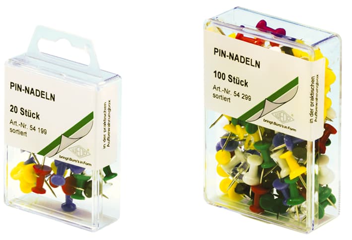 Wedo Pinnwand-Nadeln, Glasklar, Kleinpackung