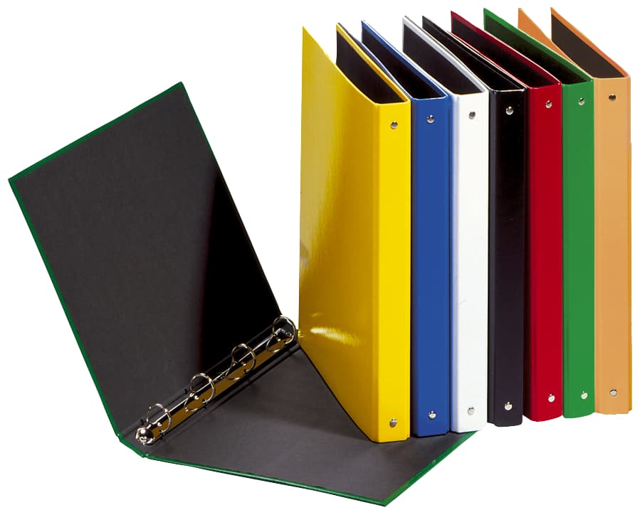 Pagna Ringbuch , Basic Colours, , 4 Ring-Mechanik, Rot